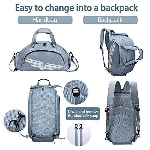 FIORETTO 30L Sports Gym Bag with Wet Pocket & Shoe Compartment - Image 2
