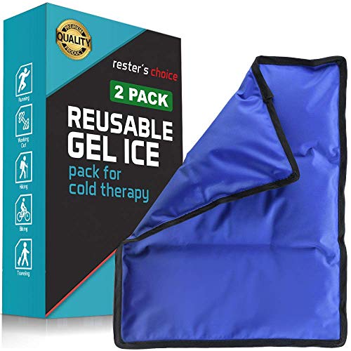 Gel Cold & Hot Pack - 11x14.5" (2 Pack) Reusable Warm or Ice