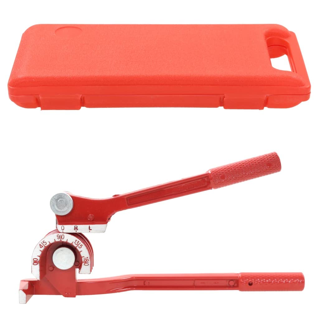 Bördelwerkzeug Set mit Rohrbiegegerät aus Stahl und Aluminiumguss für Kupfer Messing Aluminium Rohre, Rohrschneider und Adapter für Kfz Reparatur, Werkstatt und Garage