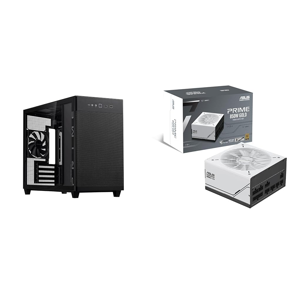 Amazon.com: Bundle of ASUS Prime AP201 Black MicroATX Tempered 