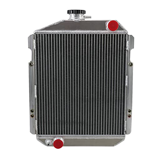 KUUHLERSAT Racing Tractor Radiator Compatible With John Deere CH19293 850 900HC 950 Yanmar YM3000 122250-44501, 2 Row Core All Aluminum Tractors Radiator, For John Deere 850 Tractor Radiator by KUUHLERSAT - Used condition - US$154.68
