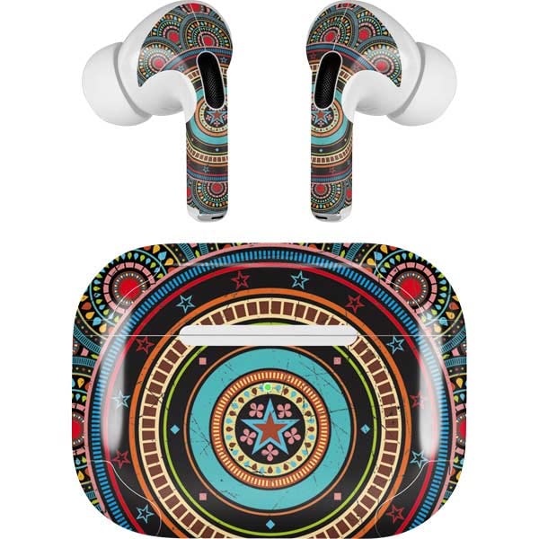 Skinit Decal Audio Skin Compatible with Apple AirPods Pro (2rd Gen, 2022) - Skinit Originally Designed Infinite Circle Colored Design