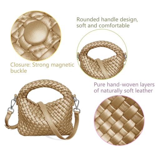 Women's Woven Purse, Small Crossbody Tote Bag with Adjustable Shoulder Strap,Top Handle Handbags for Work/Travel/Daily Use3