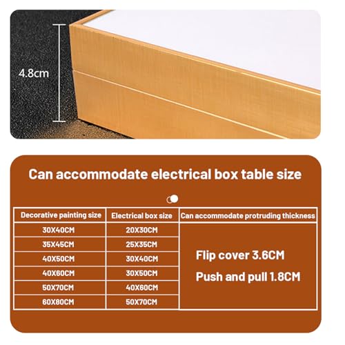 Caja eléctrica decorativa a prueba de polvo con cubierta para medidor interior lavable 2