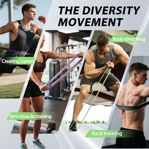 Image of LEEKEY Resistance Bands, Exercise Bands with Handles,Pull Up Assist Bands - Band Set with Door Anchor - Bands for Working Out,Band for Men and Women Fitness Training, Physical Therapy,Home Workouts