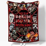 Aspaps Horror Movie Blanket - Ultra Soft Halloween Throw Blanket for Boys Girls - Horror Collage Blanket Gifts for Halloween - Home Decor for Couch Sofa Bed for All Season,40''x50''-Kids/Throw Size