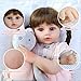 SCOM Lifelike Reborn Doll, Full Silicone Body - 18 Inch Realistic Dolls Girl with Long Hair Handmade, With Cloths and Accessories, For Christmas, Birthdays, Idea Gift for Mothers, Girls and Collectors