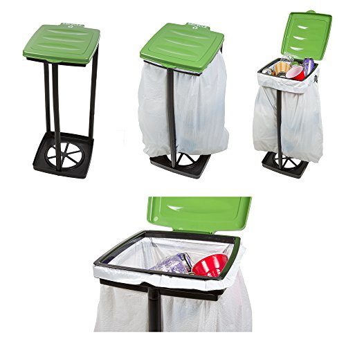 Wakeman Outdoors Portable Garbage Trash Bag Holder - Green, 11 x 12.75 x 26 inches - Image 3