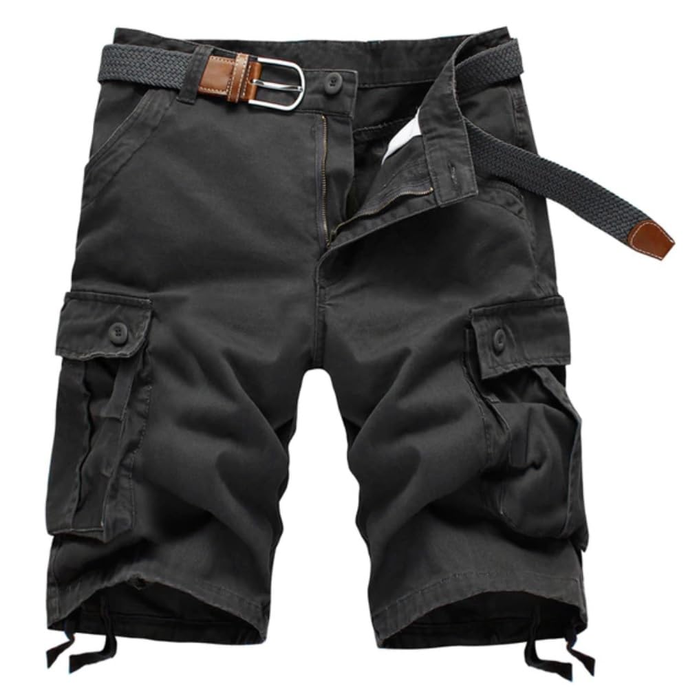 Blu ApparelMen's Cargo Shorts Utility Work Shorts Cotton 6 Pockets Outdoor Hiking Shorts for Men