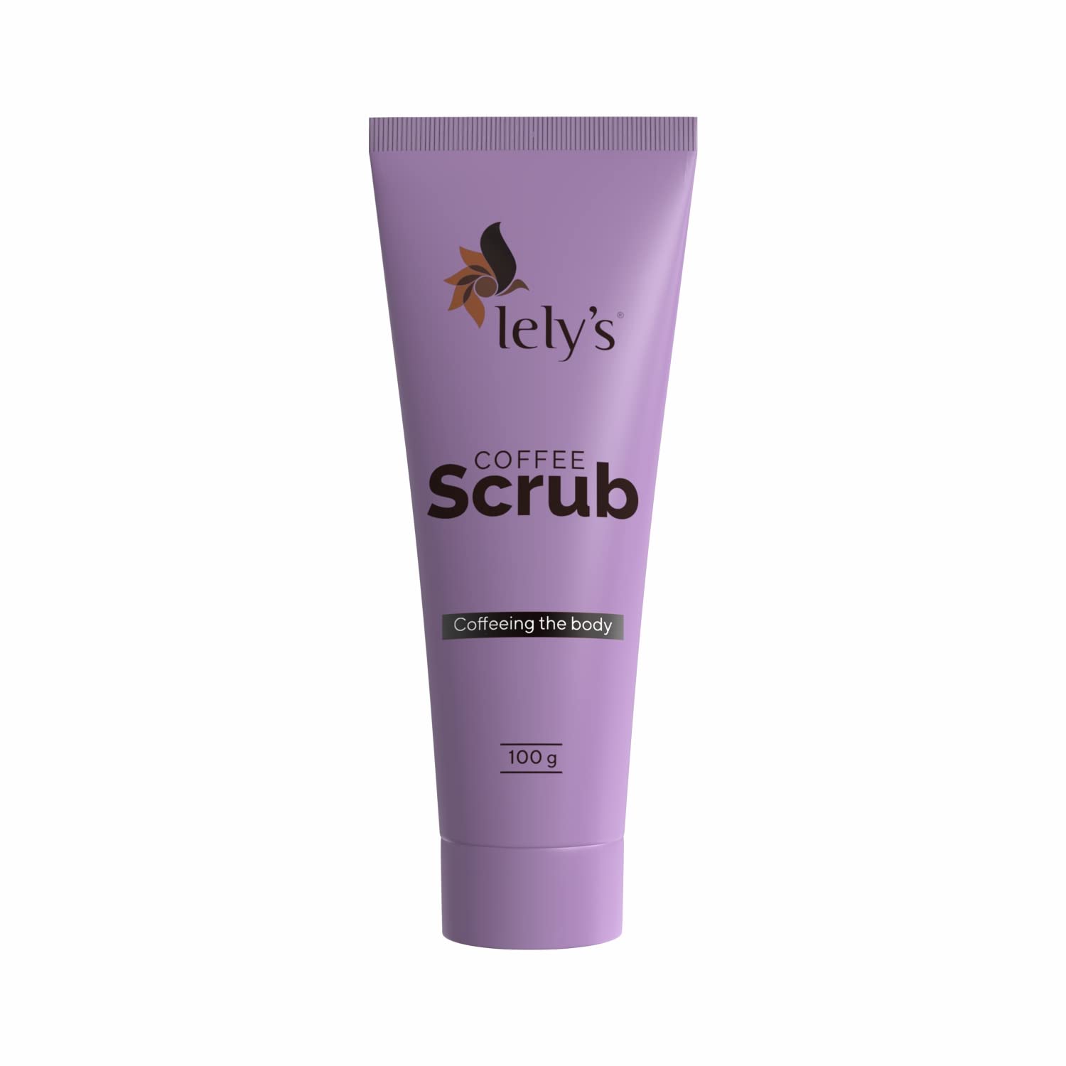 lely'sCoffee Scrub - Powerful Antioxidants, Body Scrub, Deep-Cleanses, De-Tans & Rejuvenate skin, Removes Dead Skin Cells, Exfoliates skin - 100 G
