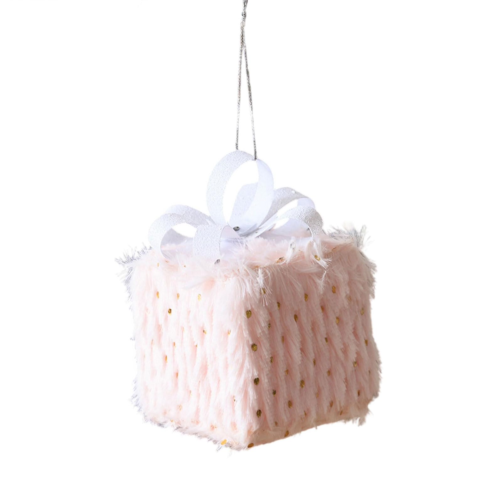 Plush Tree Decoration Hanging Ornament Indoor Outdoor Mantels Wreath Holiday Centerpiece Soft Christmas Tree Hanging Decoration