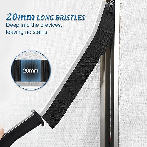 Image of BEYOND BASIC 5 PCS Sliding Window Groove Cleaning Brush and Wire Brush Cleaning Tool, Window Slot Door Track Gap Dust Cleaning Brush (5 Cleaning Combo)