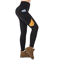 ineepor Leggins Termici Donna Invernali Felpati con Tasche Leggings Resistenti all'Acqua a Vita Alta