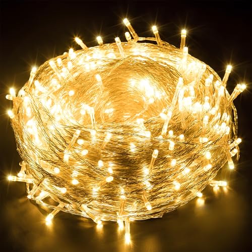 GIGAWATTS 38 LED 10.5M Copper Wire PowerPixel Fairy Lights | 360° Glow Decorative String Lights for Home, Diwali, Christmas, Weddings, Parties & Outdoor Décor (Pack of 1, Warm White)