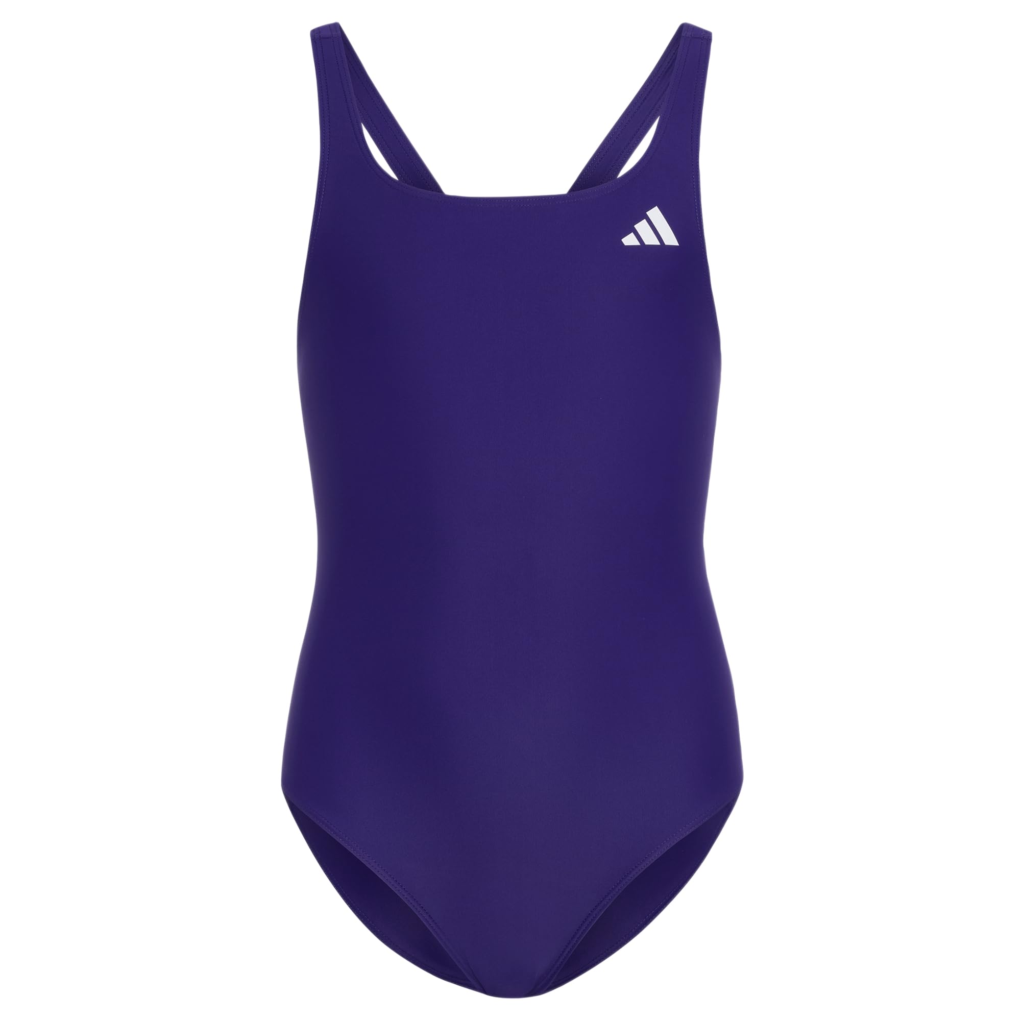 adidas Girl's V-Back Swimsuit Kids Swimwear, Collegiate Purple, 7-8 Years