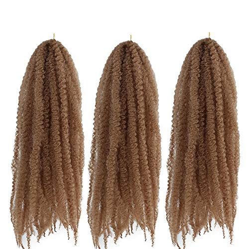 18 Pulgadas Eunice Hair 3 Packs sintéticos de pelo Extensiones Marley Braid Afro Kinky Bulk Hair Twist Crochet de trenzas Brai Ding Hair