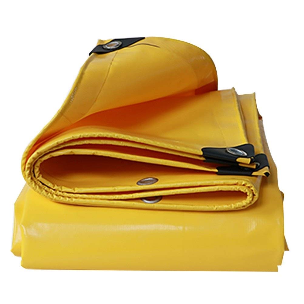 Bâche imperméable extérieure en tissu PVC jaune pour grand camion et auvent
