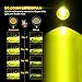 Auxbeam 3.5in 50W Round LED Offroad Light, 5000LM Amber Fog Light, Yellow Spot Flood Combo for Jeep & Truck