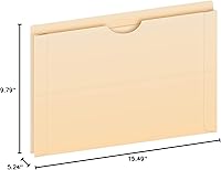 Vista 6 de Pendaflex File Jackets, Legal Size, Manila, 2" Expansion, Reinforced Straight-Cut Tabs with Thumb Cut, 50 Per Box (23200EE), Beige