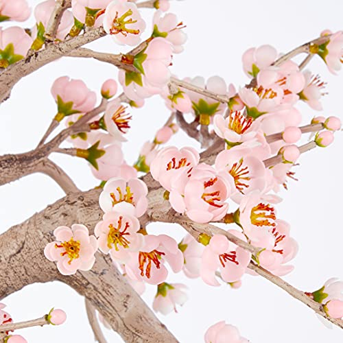 Nearly Natural 4764 15In. Cherry Blossom Bonsai Silk Tree , Pink #TOP5