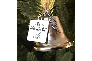 Celebrate Holiday Spirit It's a Wonderful Life Inspired Christmas Angel Bell Ornament