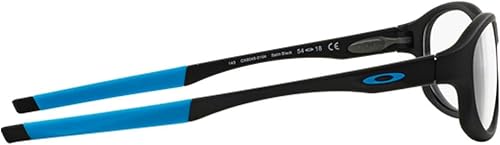 Miniatura 6 de Oakley Crosslink Strike OX8048-0156 - Lentes de anteojos, montura negra satinada de 2.205 in con lente de demostración transparente, Negro satinado