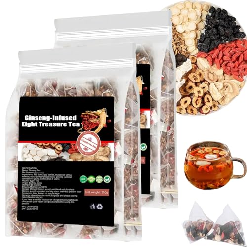 Turmeric Kidney Tea Formula Ginseng Eight Treasure, Kidney Tea Formula Ginseng Wolfberry Red Date 8 Treasures, Kidney Care TeaBags for Women & Men - 30bags