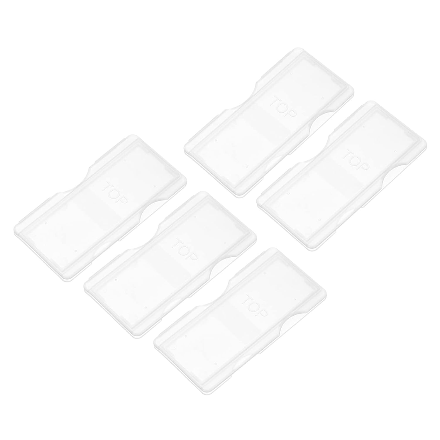 YOKIVE 5 Pack Slide Storage Box, Plastic Microscope Glass Holder Fit