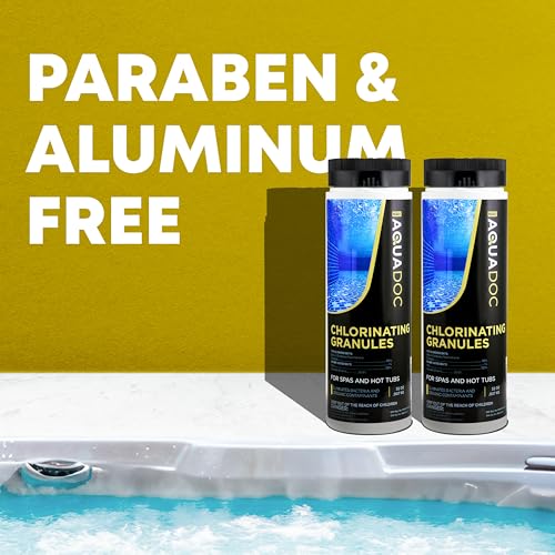 Image of AquaDoc Hot Tub Chlorine Granules - Quick Dissolving Sanitizer 2lb (2 Pack)
