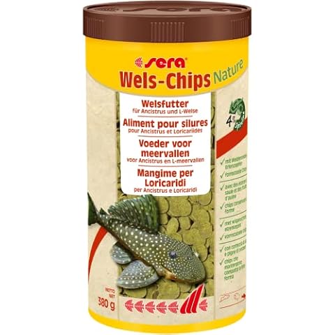 sera Welsfutter Nature 1000 ml | Formstabile Chips für den gesunden Wels Cover