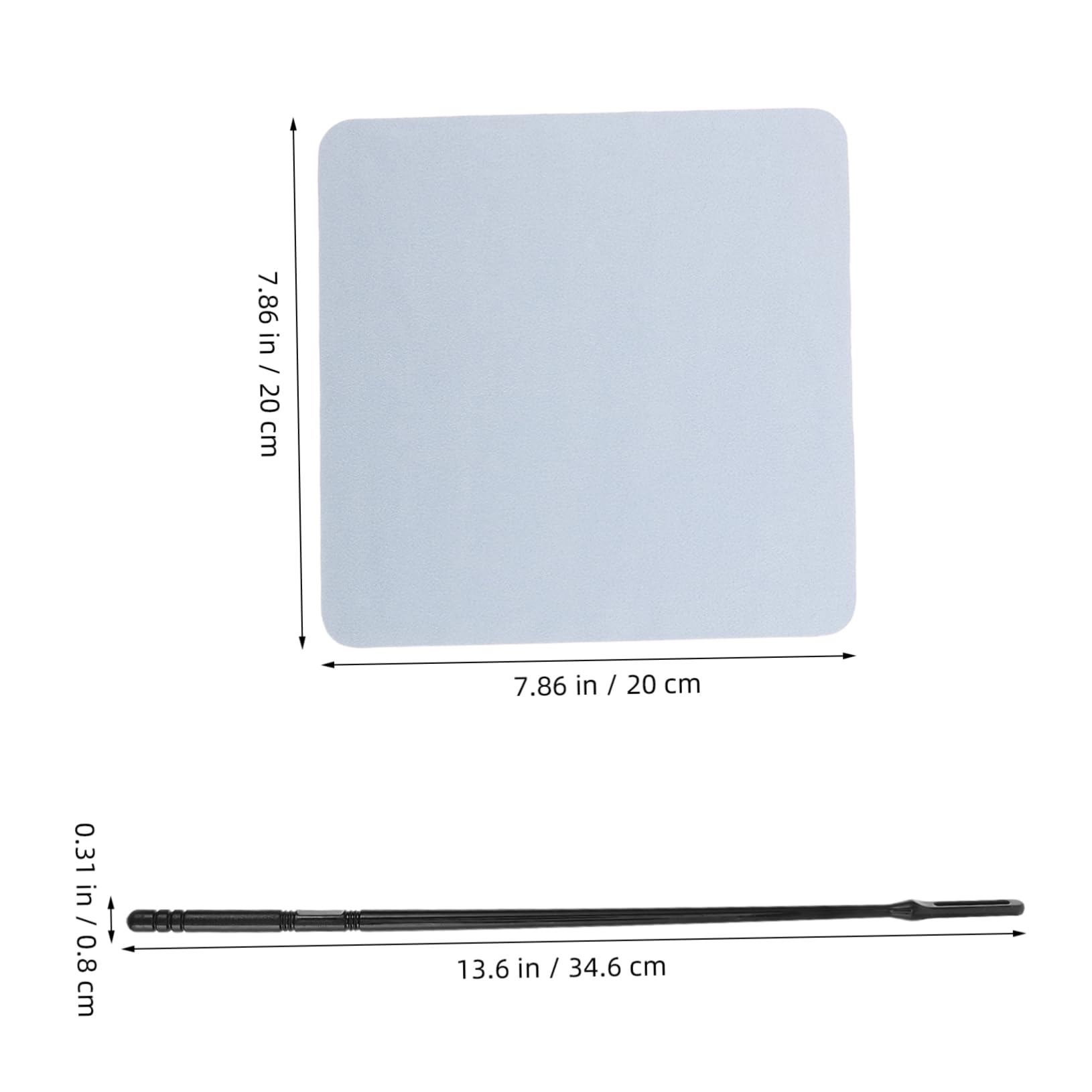 ibasenice 1Set Cleaning Rods Cloths Reusable Maintenance Tool for Saxophone Clarinet for Musical Instruments Efficient Grime Removal
