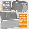Extra Large Toy Box Storage Organizer With Lid 4/3 Grids Large Toy Chest Collapsible Storage Baskets Boys Girls Living Room Nursery Playroom 39 X 13 X 15 1 thumbnail image