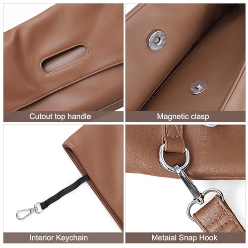 Image of Large Convertible Hobo Purse Tote Bags for Women Shoulder Handbag | 3 in 1 Crossbody Everyday Bag, Adjustable Strap, Soft Vegan Leather,College, Work , Shopping, Travel