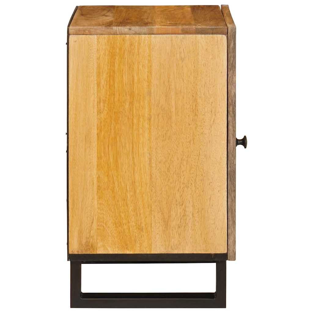 Armario de baño marrón 38 x 33 x 58 cm, mango de madera maciza, armario de baño duradero con puerta y estantes, almacenamiento independiente para baños modernos