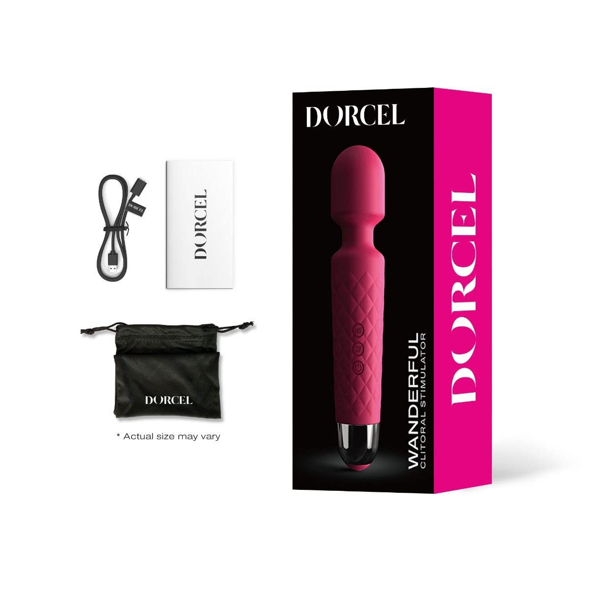 Stimulateur clitoridien WANDERFUL noir - Rose, TU