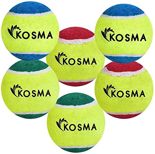 Kosma Pack of 6 Tennis Ball, green - Image 3