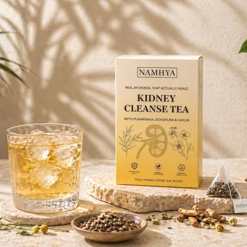 Image of Namhya Herbal Tea for Kidney Support 100g (50 Cups) | Ayurvedic Blend with Punarnava, Gokshura & Varun | Supports Urinary Health & Wellness | Natural, Caffeine Free, No Preservatives