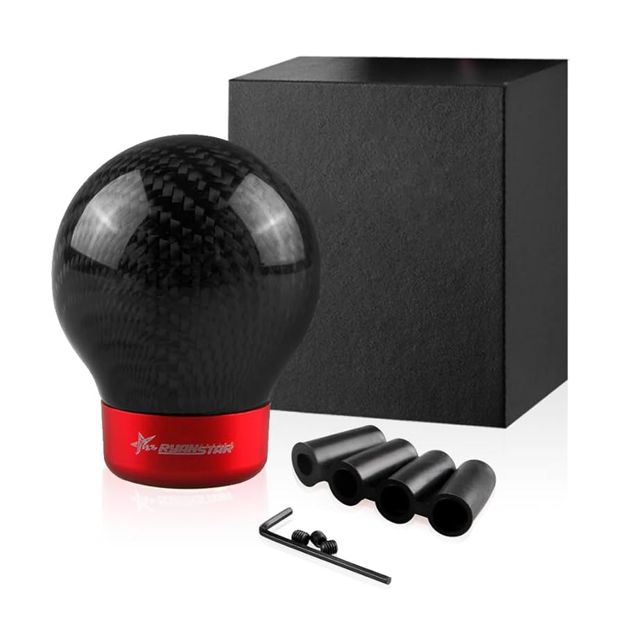 RYANSTAR Carbon Fiber Shift knob Round Ball Racing Gear