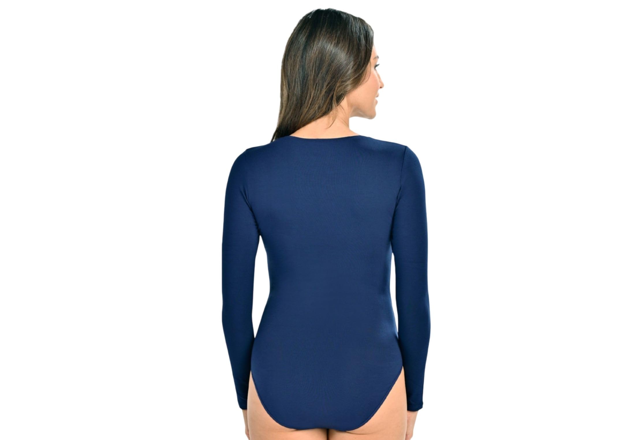 Teyli Body Femme Manche Longue Bodysuit Élégant et Confortable pour Femme Coupe Flatteuse et Polyvalente pour Toutes Occasions.