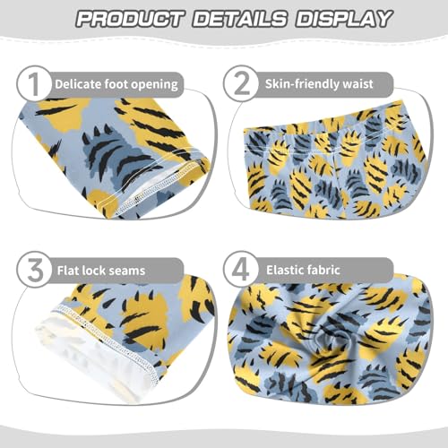 Tiger Paws Girls Leggings Kids Yoga Pants Athletic Tights Pants 4-10 Years3