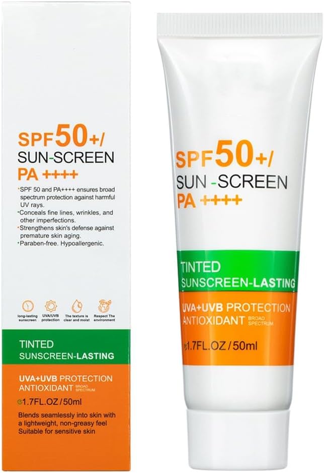 Moisturising Sun Lotion Cream SPF 50+, Hydrating Sunscreen, Moisturizer Mineral Oil Free Body & Face Sunscreen with SPF 50+, Multiple Lasting Sun Protection Against UVA and UVB