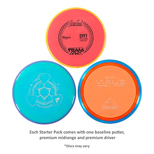 Axiom Discs 3-Disc Premium Disc Golf Starter Set (Colors and Models May Vary)