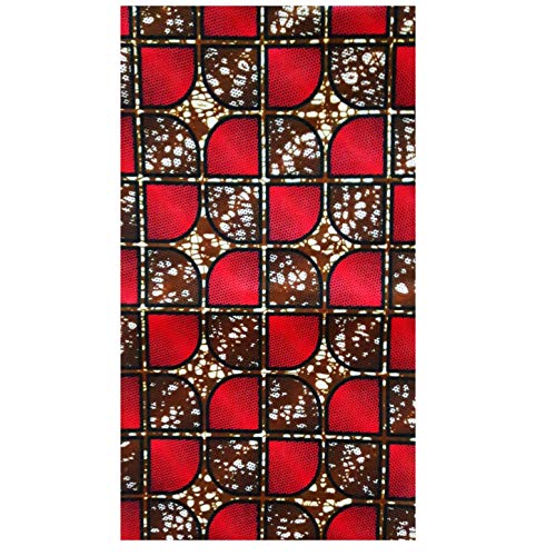 MAYNOWAX Coupon Pagne Tissu Wax Africain 100% coton 2 yards soit 180x120cm