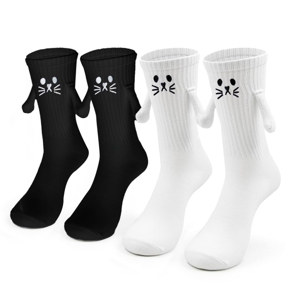 YFLCFCXHolding Hands Socks - Hand Holding Socks - Magnetic Sock - Funny Gifts for Women & Men, Teens, Couples, Friends