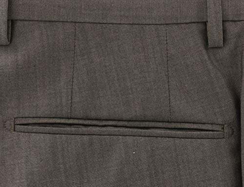 Incotex Brown Melange Wool Blend Pants - Slim3