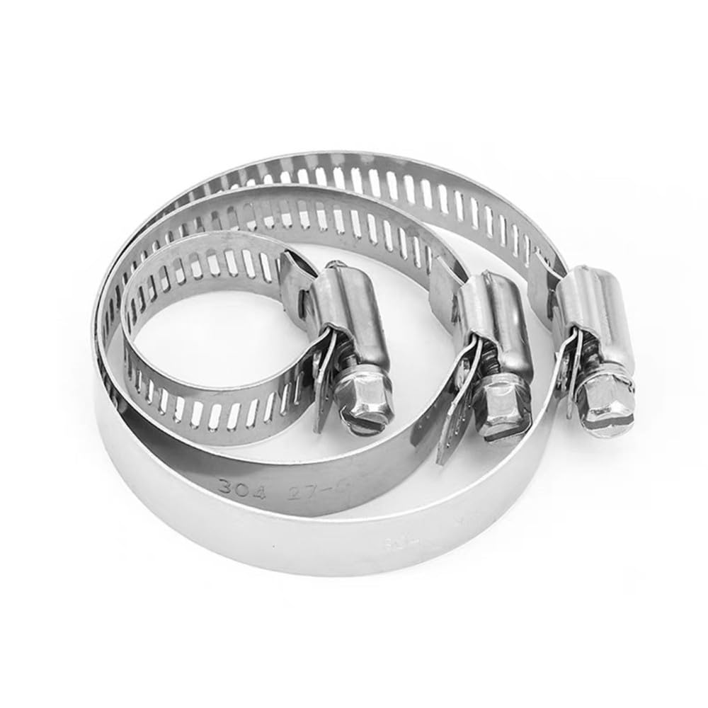 Colliers de Serrage Colliers de Serrage réglables 5 pièces/lot Collier de Serrage réglable à vis sans Fin en Acier Inoxydable 304, 8,12mm(10-16mm)