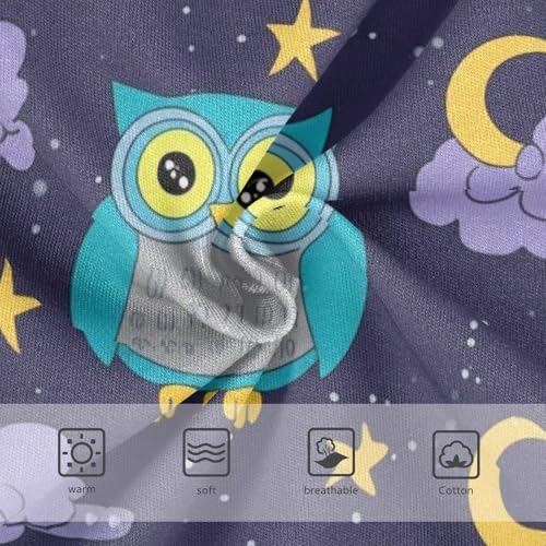 Cute Cartoon Owls Purple Panties for Girl Toddler Girls Underwear Cotton Print Undies Kids Briefs 2t3