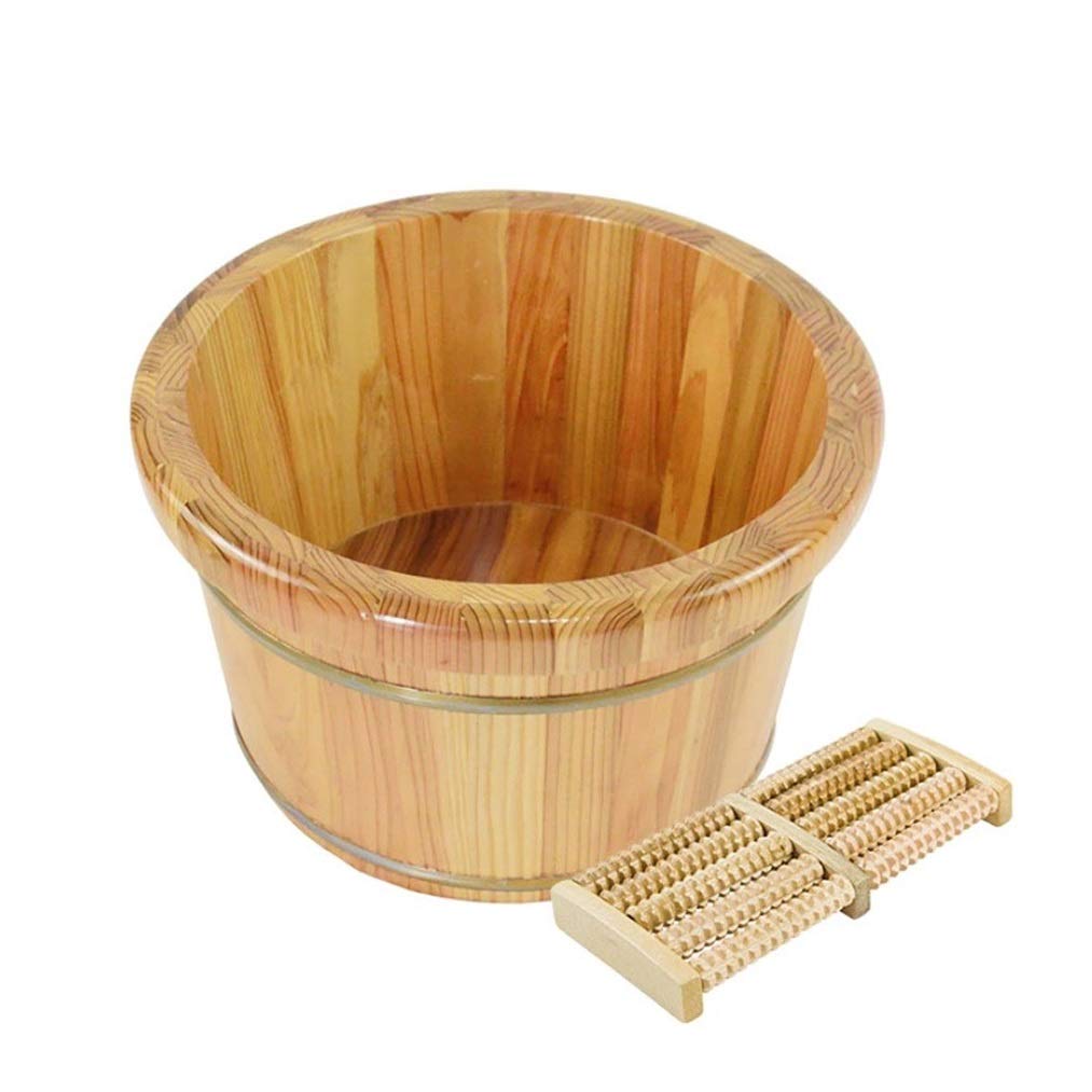FDEFIRTFG Sauna bucket, Spa, Sauna,Soak,Handmade Massage Bucket Foot Bath, Wash Feet Basin Tub