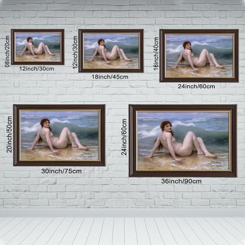 Poster The Wave William Bouguereau Impression sur Toile 50x75 cm - 2