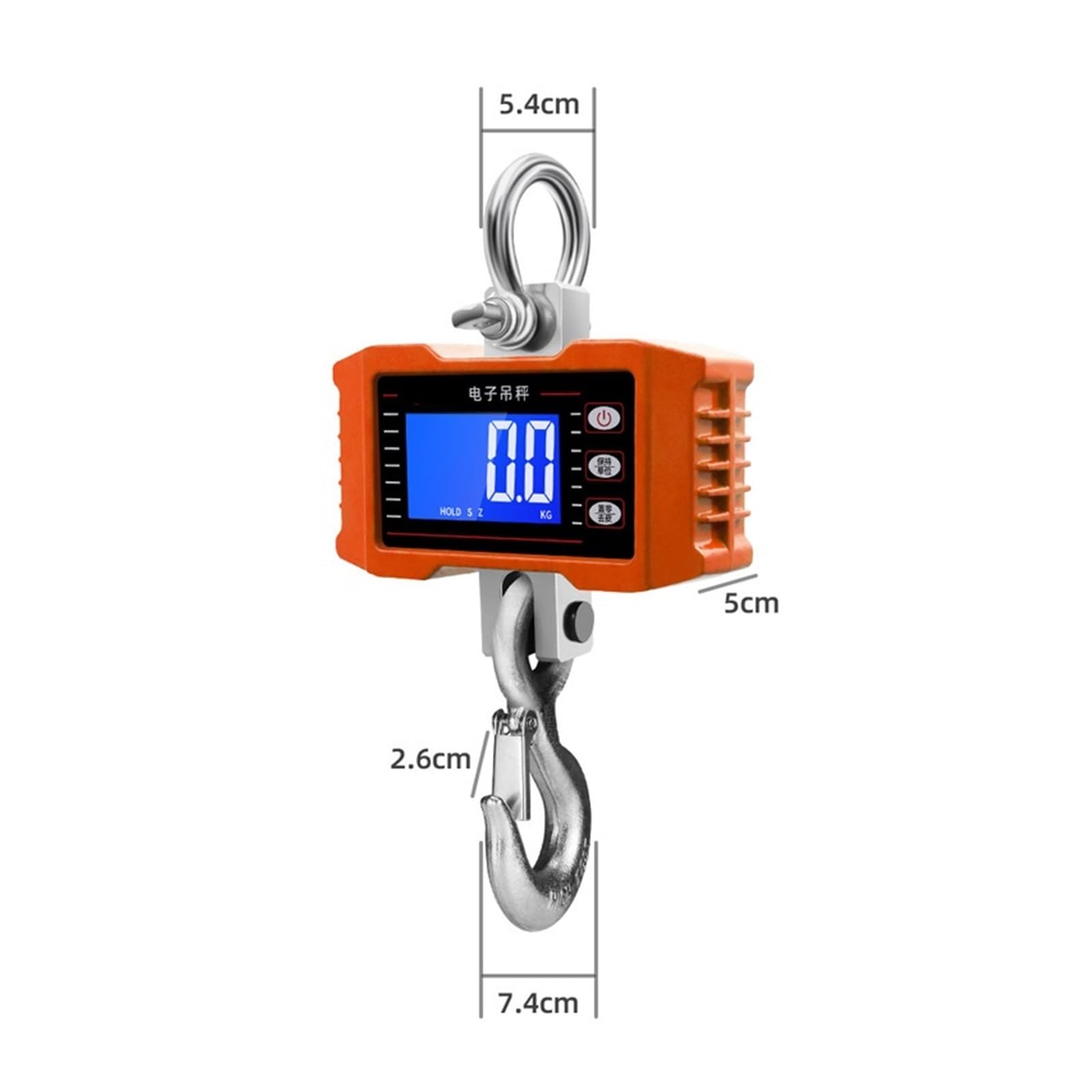 Báscula de grúa colgante industrial Lagre LCD digital 500/1000 kg Báscula de grúa Peso portátil industrial electrónico gancho grúa báscula colgante granja casera for granjas polipasto grande